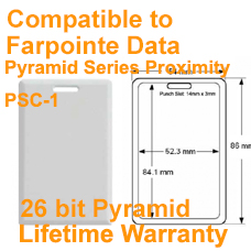 Pyramid proximity Clamshell card